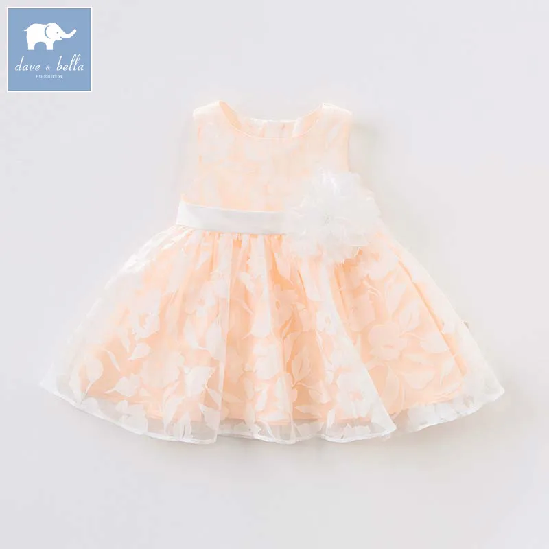 Фото Dave bella/платья принцессы для девочек детская одежда дня рождения аппликации