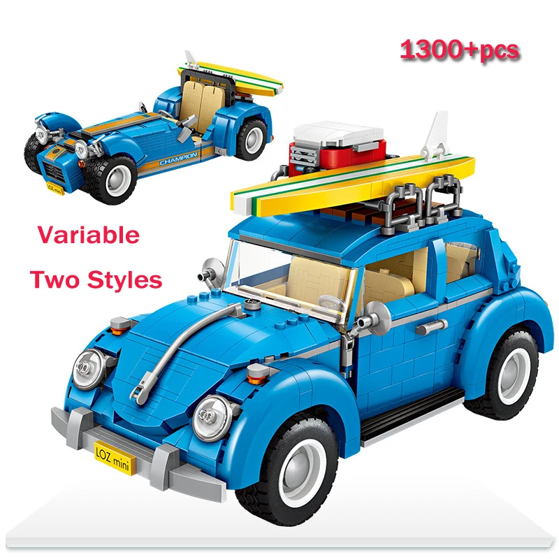 LWKO Mini Block Beetle Speed Champions Racing Car Model Variable 2 IN 1 Legoe Bricks Building Blocks Kids Toys For Children Gift
LWKO Mini Block Beetle Speed Champions Racing Car Model Variable 2 IN 1 Legoe Bricks Building Blocks Kids Toys For Children Gift