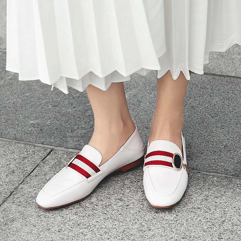 Metal Decoration Moccasins Women Slip On Espadrilles Flats Mixed Color Fisherman Shoes Soft Leather Creepers Women Tenis Loafers
Metal Decoration Moccasins Women Slip On Espadrilles Flats Mixed Color Fisherman Shoes Soft Leather Creepers Women Tenis Loafers