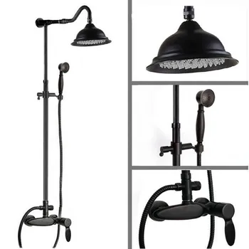 Black Oil Rubbed Bronze Single Lever Handle Bathroom Rainfall Rain Shower Head Faucet Set Bath Mixer Tap Wall Mounted mrs721
Black Oil Rubbed Bronze Single Lever Handle Bathroom Rainfall Rain Shower Head Faucet Set Bath Mixer Tap Wall Mounted mrs721