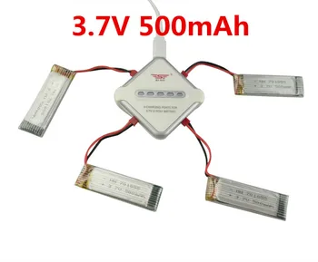 

JST 4-port Charger+4pcs 3.7V 500mAH Battery For UDI U817A U818A U818 WLtoys V959 V929 V949 V222 S032 H107N