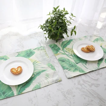 Tropical Plants Pattern Table Mat Heat Insulation Kitchen Decoration Placemat Napkin For Dining Accessories Green Leaf Coaster
Tropical Plants Pattern Table Mat Heat Insulation Kitchen Decoration Placemat Napkin For Dining Accessories Green Leaf Coaster