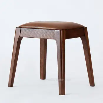 Solid wood makeup stool simple modern living room shoe bench home dining chair European bedroom dressing table stool
Solid wood makeup stool simple modern living room shoe bench home dining chair European bedroom dressing table stool