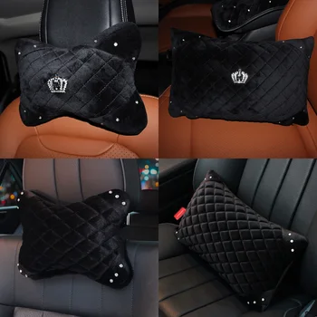 Winter Plush Car Headrest Diamond Crystal Crown Car Neck Pillow Cushion Car Waist Support Pillow Fashion Car Styling Accessories
Winter Plush Car Headrest Diamond Crystal Crown Car Neck Pillow Cushion Car Waist Support Pillow Fashion Car Styling Accessories