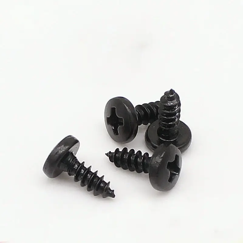 60Pcs M3 Dia 8mm Long SUS304 M3X8mm Round Cap Phillips Screw Thread Bolt