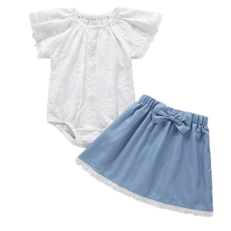 Baby Girl Casual Short Sleeve Cotton Lace Floral Romper Top Bow Skirt Outfits Set Baby Girl Casual Flower Skirt Headband Sets
Baby Girl Casual Short Sleeve Cotton Lace Floral Romper Top Bow Skirt Outfits Set Baby Girl Casual Flower Skirt Headband Sets