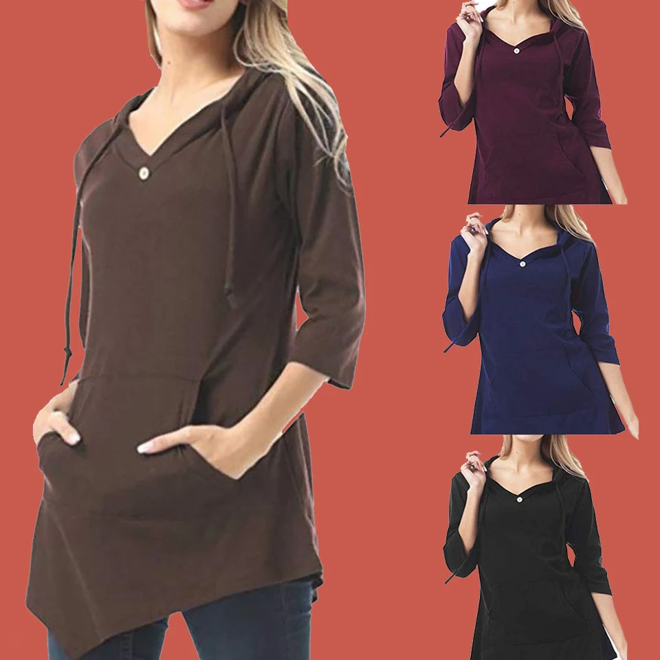 Irregular Hoodie Tunic Long Sleeve Plain Hooded Sweatshirt Xxxl Poleron Mujer 2019 Kangaroo Pocket Hoodie Drawstring Solid Women
Irregular Hoodie Tunic Long Sleeve Plain Hooded Sweatshirt Xxxl Poleron Mujer 2019 Kangaroo Pocket Hoodie Drawstring Solid Women