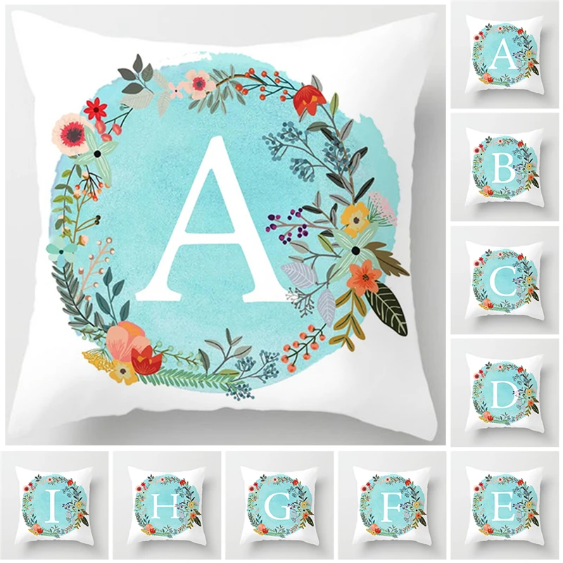 Fuwatacchi 2019 Pillow Cover White Letter In A Blue Background Wreath Flower Pillowcase Sofa Cushion Cover Home Decor Hot Sale
Fuwatacchi 2019 Pillow Cover White Letter In A Blue Background Wreath Flower Pillowcase Sofa Cushion Cover Home Decor Hot Sale