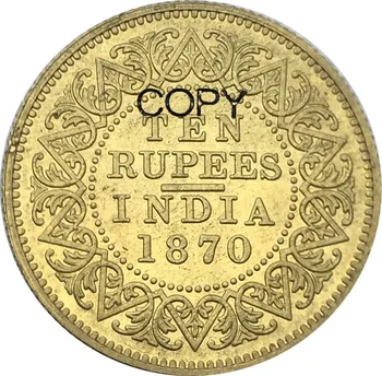 New Product British India VICTORIA QUEEN 1870 Ten 10 Rupees Brass Copy Coin Commemorative COINS
New Product British India VICTORIA QUEEN 1870 Ten 10 Rupees Brass Copy Coin Commemorative COINS