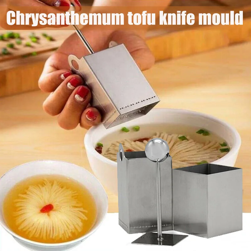 Stainless Steel Tofu Cutting Bean Curd Flowering Grinding Tools Household Kitchen Utensils TT-best
Stainless Steel Tofu Cutting Bean Curd Flowering Grinding Tools Household Kitchen Utensils TT-best