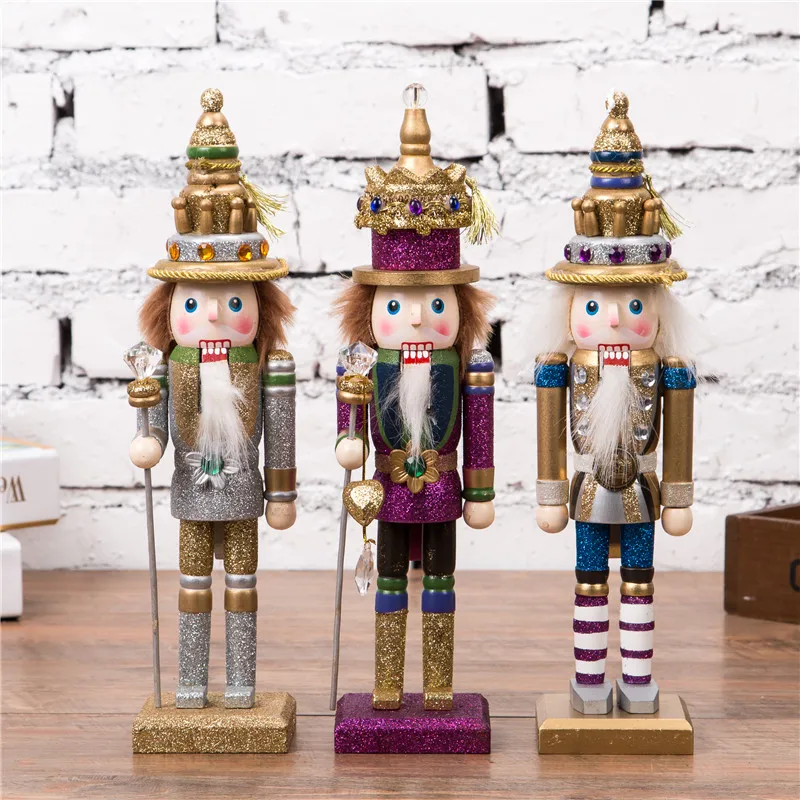 30cm Nutcracker Character Christmas wooden palace soldier home decoration hand-painted walnut Kings artesanato
30cm Nutcracker Character Christmas wooden palace soldier home decoration hand-painted walnut Kings artesanato