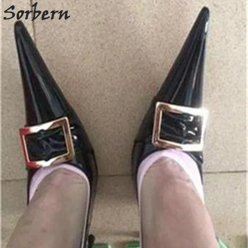 Sorbern 2018 Long Pointed Toe Women Pumps Metal Steel Heel Nightclub Catwalk Black Patent Leather 16CM Heels Shoes Fashion
Sorbern 2018 Long Pointed Toe Women Pumps Metal Steel Heel Nightclub Catwalk Black Patent Leather 16CM Heels Shoes Fashion