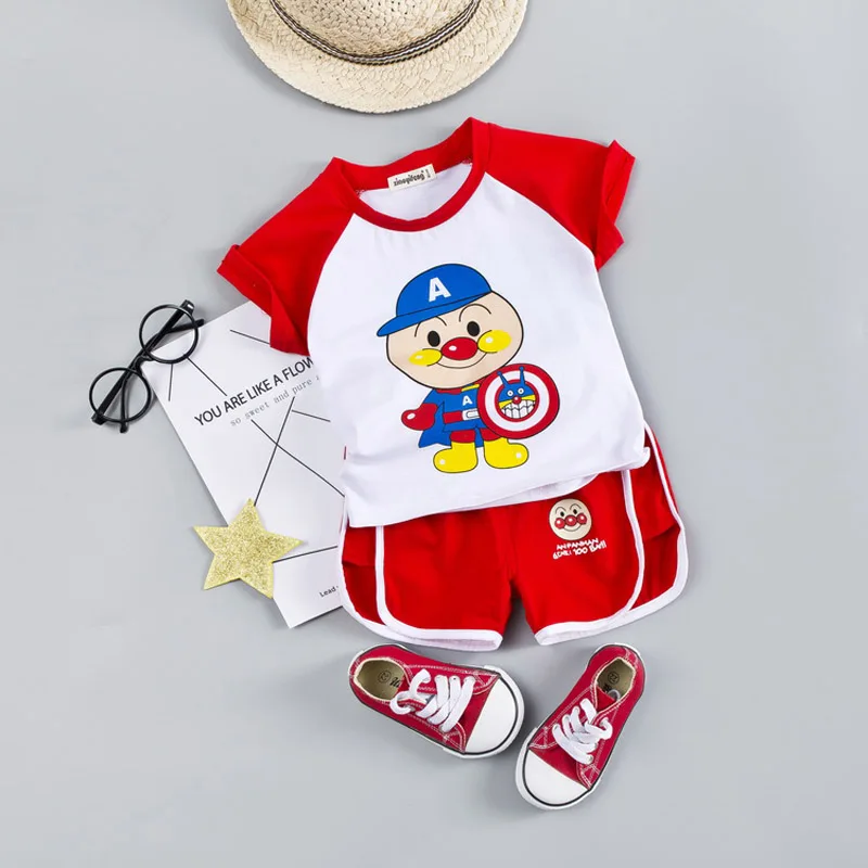 2019 Baby Boys Sport Sets Summer Boys Set Clothes T Shirt + Short Pants Cotton Sports Cartoon Printed Set Children Suit 
2019 Baby Boys Sport Sets Summer Boys Set Clothes T Shirt + Short Pants Cotton Sports Cartoon Printed Set Children Suit