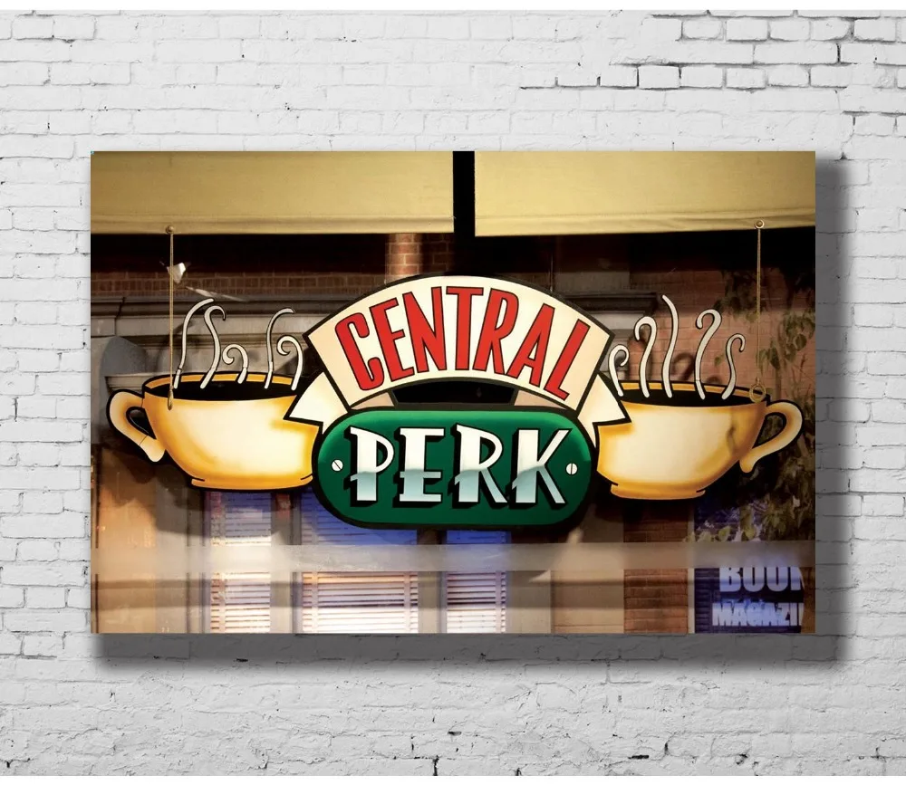 FRIENDS - CENTRAL PERK WINDOW TV SHOW COFFEE SHOP Wall Sticker Home Decoration Silk Art Poster
FRIENDS - CENTRAL PERK WINDOW TV SHOW COFFEE SHOP Wall Sticker Home Decoration Silk Art Poster