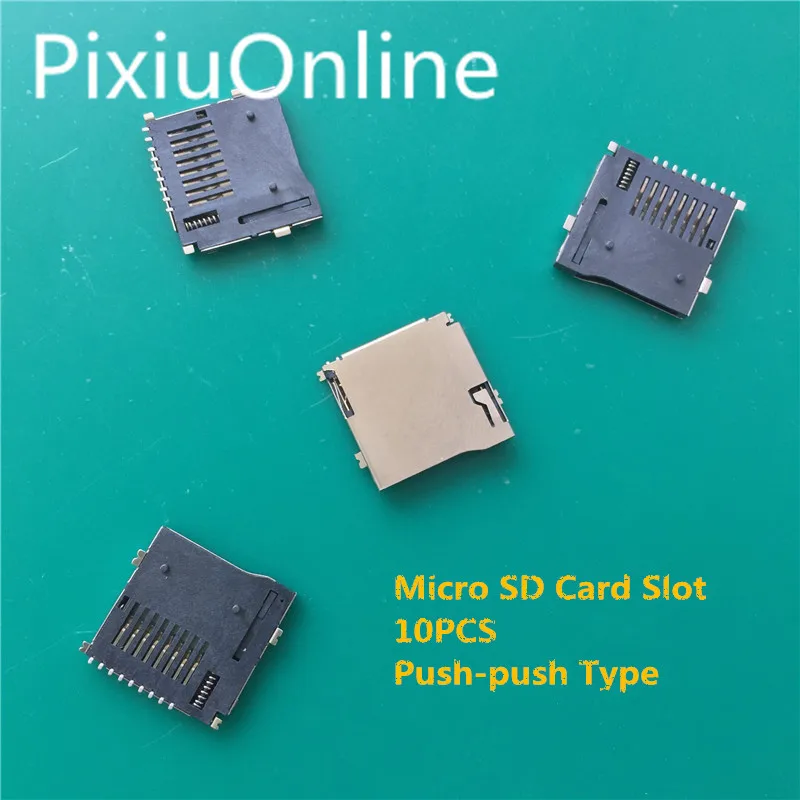 10PCS YT1997 Micro SD Card Slot Copper shell Memory card Holder/Slot Push-push Type Phosphor Copper Terminals Brazing Pin
10PCS YT1997 Micro SD Card Slot Copper shell Memory card Holder/Slot Push-push Type Phosphor Copper Terminals Brazing Pin
