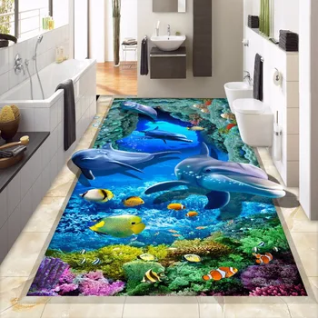3D Floor Wallpaper Custom Wall Mural Seabed Dolphin Bathroom Floor Sticker Self-adhesive Non-slip Kitchen Vinyl Mural Wallpaper
3D Floor Wallpaper Custom Wall Mural Seabed Dolphin Bathroom Floor Sticker Self-adhesive Non-slip Kitchen Vinyl Mural Wallpaper