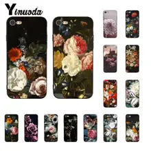 Yinuoda peinture classique fleur Art nouveauté Fundas téléphone cas pour iphone 11 Pro Max X XS MAX 6 6S 7 8plus 5 5S XR(China)
