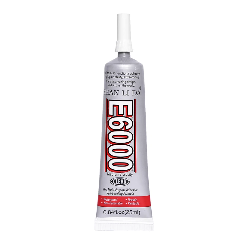 25ML E6000 Liquid Super Glue E-6000 Cyanoacrylate Rubber Metal Leather Textile Adhesive Bts Craft Epoxy Resin Wood Transparent
25ML E6000 Liquid Super Glue E-6000 Cyanoacrylate Rubber Metal Leather Textile Adhesive Bts Craft Epoxy Resin Wood Transparent