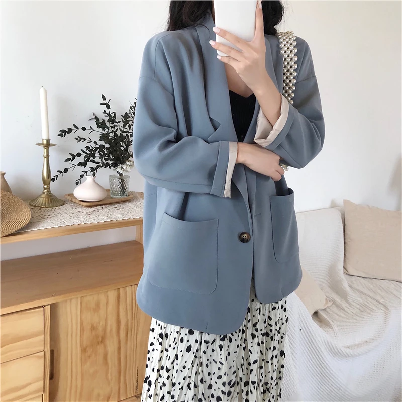 BGTEEVER Casual Solid Single-breasted Women Jacket Blazer Notched Collar Female Suits Coat Elegant Work Business Outwear 2019
BGTEEVER Casual Solid Single-breasted Women Jacket Blazer Notched Collar Female Suits Coat Elegant Work Business Outwear 2019
