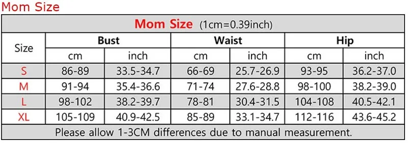 mom size