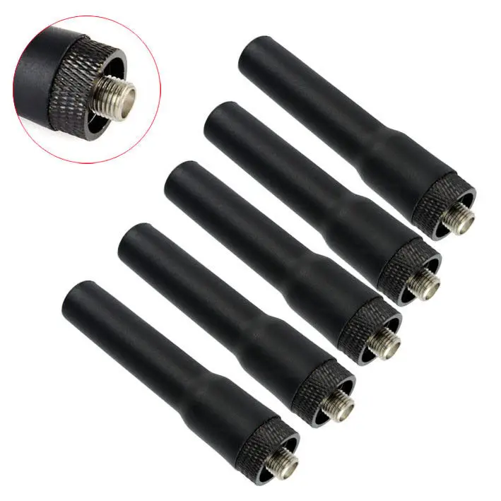 

5x RT20 SMA-F Soft Antenna Dual Band for Kenwood BAOFENG BF-UV5R 888s PUXING BLK