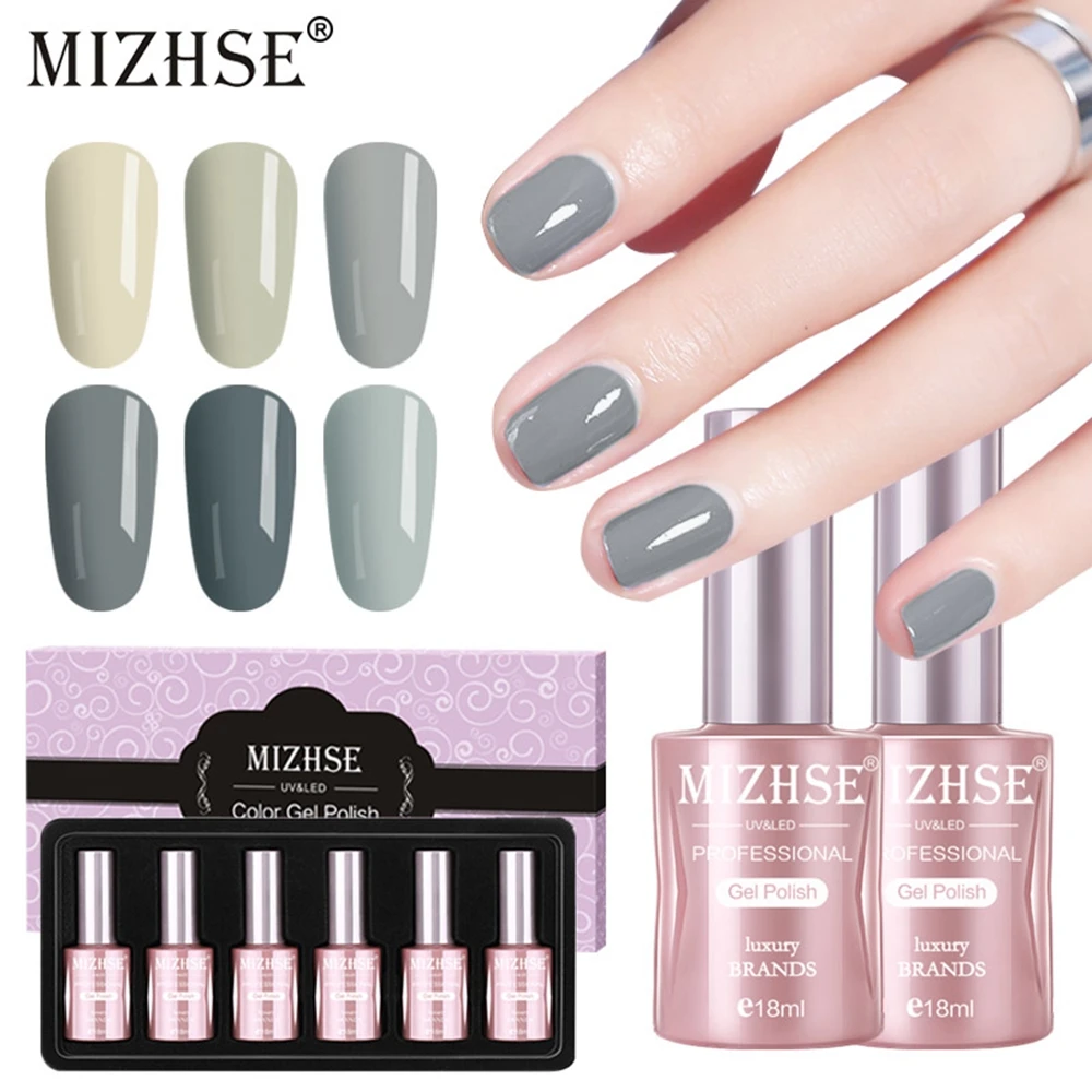 MIZHSE 18ML Gel Nail Polish UV 6ml Dark Gray Series Colors Soak Off Gel Polish Gel Lacquer Nail Art Vernis Semi Permanent UV
MIZHSE 18ML Gel Nail Polish UV 6ml Dark Gray Series Colors Soak Off Gel Polish Gel Lacquer Nail Art Vernis Semi Permanent UV