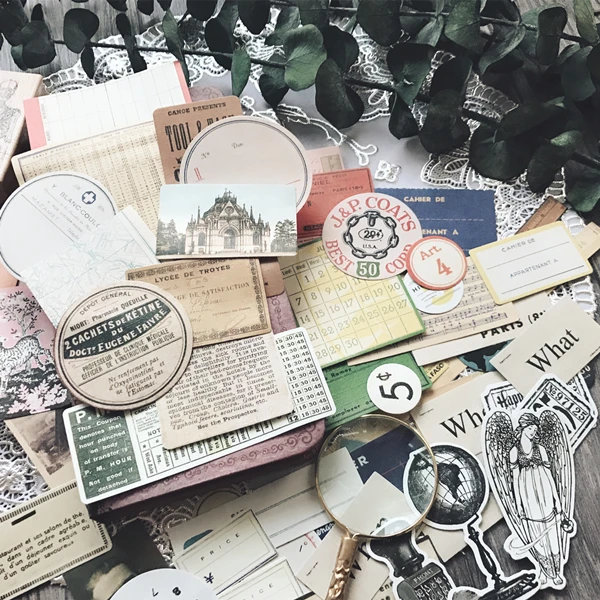 52pcs/pack Textured paper vintage ticket/label/old license plate decoration sticker DIY planner diary scrapbooking album sticker
52pcs/pack Textured paper vintage ticket/label/old license plate decoration sticker DIY planner diary scrapbooking album sticker