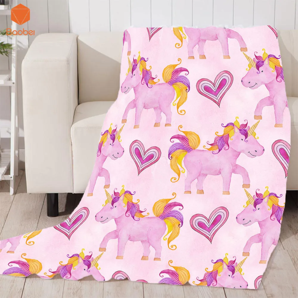 Hot Sale Pink Unicorn Horse Hearted Throw Blanket Thicking Lunch break blanket Bedsheet Comfortable Printed Soft Throw Travel
Hot Sale Pink Unicorn Horse Hearted Throw Blanket Thicking Lunch break blanket Bedsheet Comfortable Printed Soft Throw Travel
