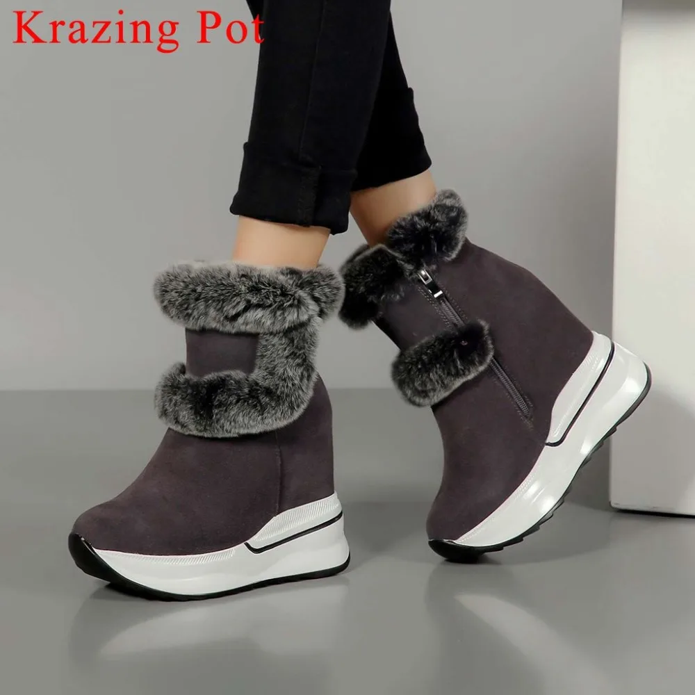 2019 office lady handmade cow suede solid super high bottom wedges heels warm plush mature woman boots winter snow boots L16
2019 office lady handmade cow suede solid super high bottom wedges heels warm plush mature woman boots winter snow boots L16