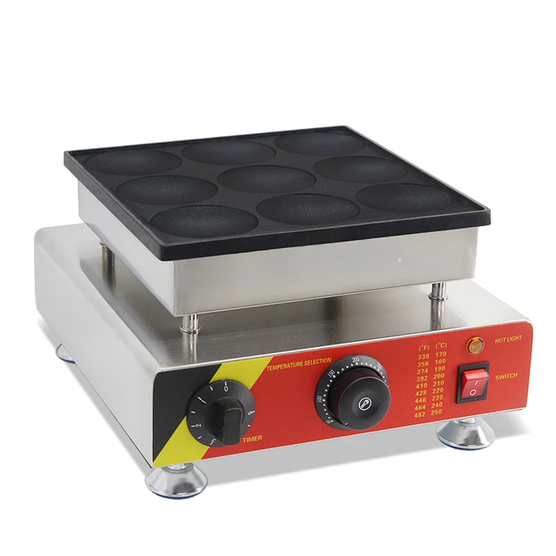 

9pcs Commercial Electric Non-stick Dorayaki Waffle Maker 110V 220V Electric Muffin Cake Waffle Machine EU/AU/UK/US