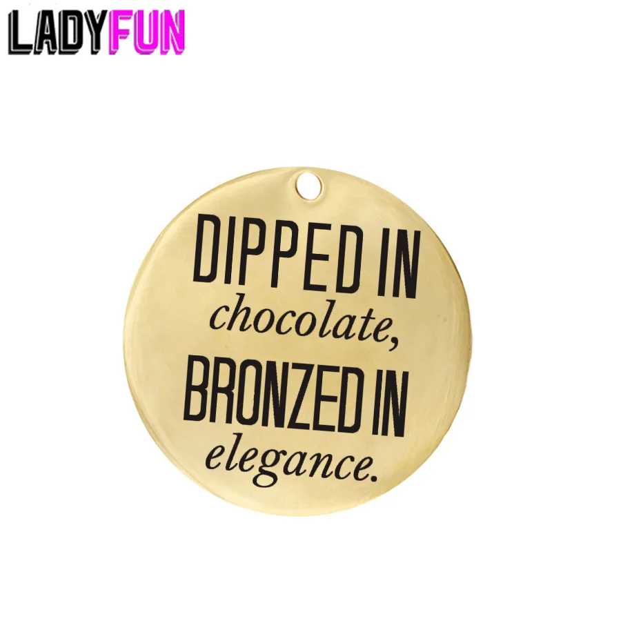 Ladyfun Customizable Stainless Steel Charm Black Girl Magic Pendant Dipped Chocolate Bronzed Elegance Charms for jewelry making
Ladyfun Customizable Stainless Steel Charm Black Girl Magic Pendant Dipped Chocolate Bronzed Elegance Charms for jewelry making