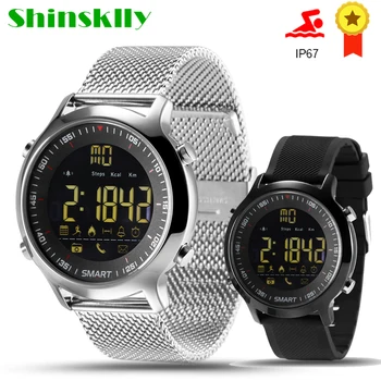 

Shinsklly Smart Watch EX18 IP67 Waterproof Support Call and SMS alert Pedometer Sports Activities Tracker Wristwatch Smartwatch