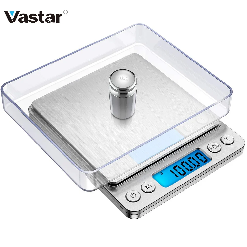 High Precision Mini Kitchen Scale with Backlit 2 Trays Stainless Steel Weight Scale Jewelry Scale with Tare and PCS Function
High Precision Mini Kitchen Scale with Backlit 2 Trays Stainless Steel Weight Scale Jewelry Scale with Tare and PCS Function