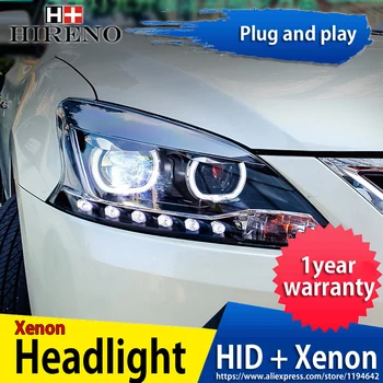 Hireno Headlamp for 2012-2014 Nissan Sentra Sylphy Headlight Headlight Assembly LED DRL Angel Lens Double Beam HID Xenon 2pcs
Hireno Headlamp for 2012-2014 Nissan Sentra Sylphy Headlight Headlight Assembly LED DRL Angel Lens Double Beam HID Xenon 2pcs