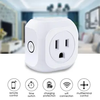 1Pcs WiFi Smart Plug APP Remote Control Timer Outlet Wireless Socket US Plug Smart life for wireless
1Pcs WiFi Smart Plug APP Remote Control Timer Outlet Wireless Socket US Plug Smart life for wireless