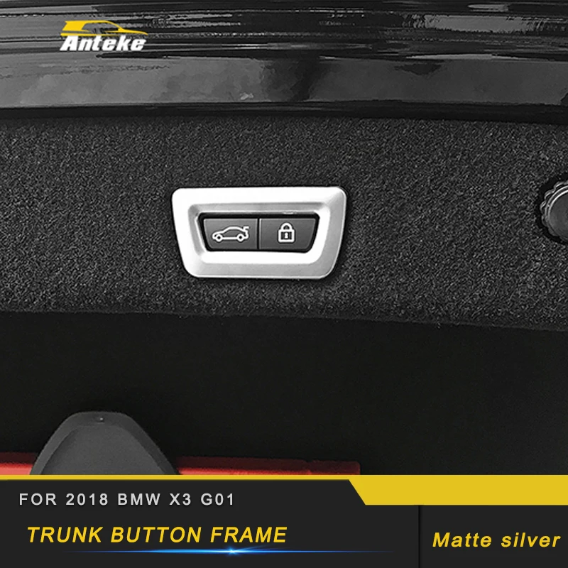 ABS Chrome Car Styling Rear Trunk Electric Button Frame Decal Cover Trim for 2018 BMW X3 G01
ABS Chrome Car Styling Rear Trunk Electric Button Frame Decal Cover Trim for 2018 BMW X3 G01
