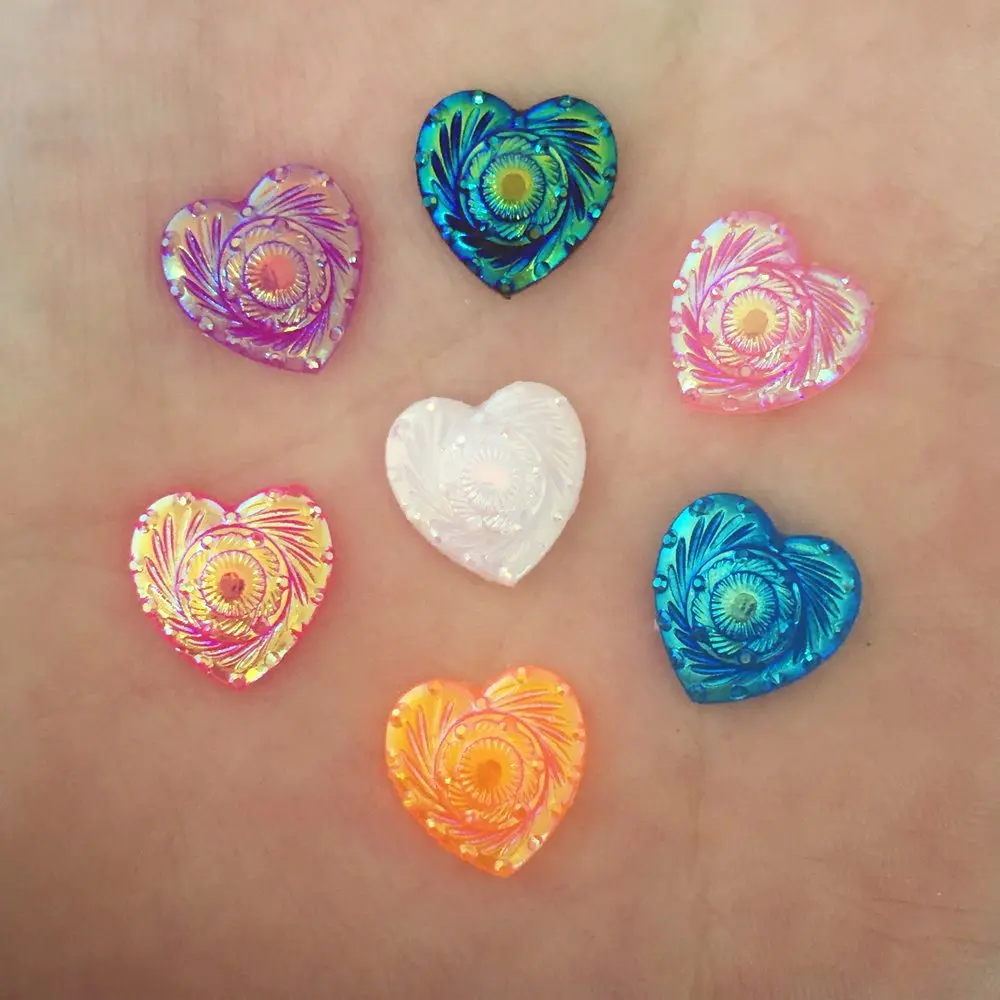 Resin 200PCS 12mm AB heart Hand carved flower flatback Scrapbooking for phone/Wedding diy craft C40A*5
Resin 200PCS 12mm AB heart Hand carved flower flatback Scrapbooking for phone/Wedding diy craft C40A*5