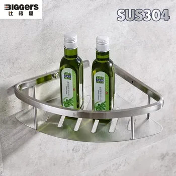 Free shipping Biggers 304 stainless steel bathroom corner shelf brush finish surface bathroom rack storage shelf
Free shipping Biggers 304 stainless steel bathroom corner shelf brush finish surface bathroom rack storage shelf