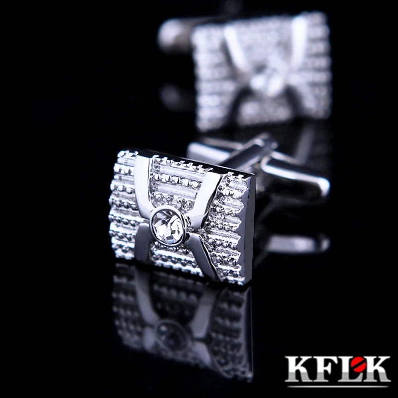 KFLK Jewelry shirt Fashion cufflinks for mens Brand Silver Cuff links Wholesale Luxury Button High Quality Crystal Free Shipping
KFLK Jewelry shirt Fashion cufflinks for mens Brand Silver Cuff links Wholesale Luxury Button High Quality Crystal Free Shipping