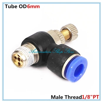 5PCS 6mm Push in to 1/8"PT 9.5mm Male thread diameter Connect Fitting Elbow Pneumatic Speed Flow Controller Fittings SLA6-01
5PCS 6mm Push in to 1/8"PT 9.5mm Male thread diameter Connect Fitting Elbow Pneumatic Speed Flow Controller Fittings SLA6-01