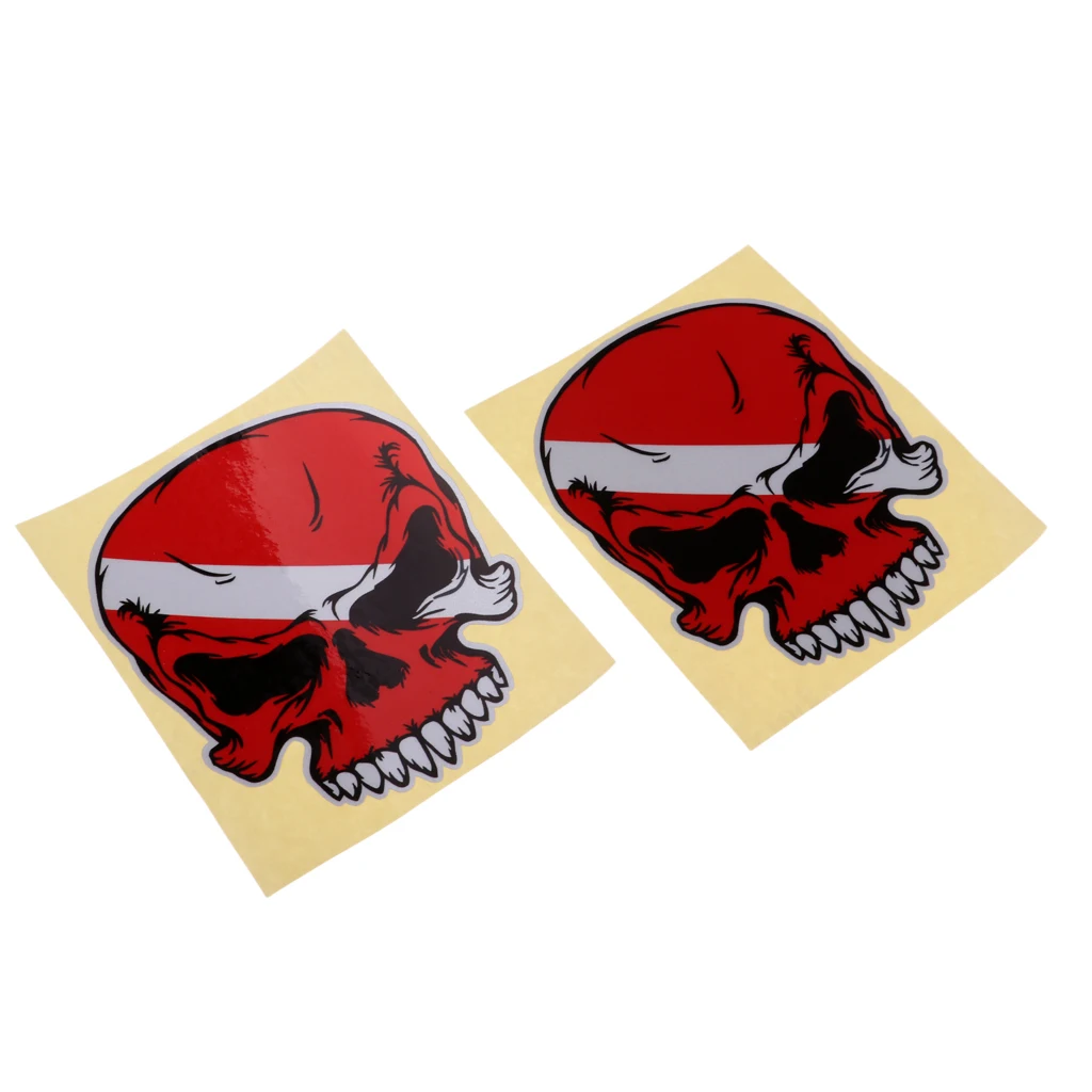 4Pcs Scuba Diving Skull, Diver Down Sticker Decal for Kayak Car Truck Bumper Fishing Boat Dinghy Laptop Wall Window 4Pcs Scuba Diving Skull, Diver Down Sticker Decal for Kayak Car Truck Bumper Fishing Boat Dinghy Laptop Wall Window