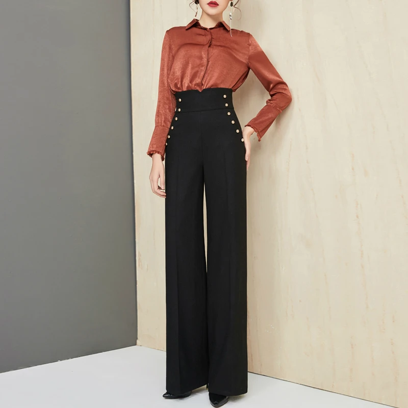 High Waist Woolen Wide Leg Pants Trousers Slim Pants 2018 Cargo Pants Women Streetwear Women Trousers Women Clothes Plus Size
High Waist Woolen Wide Leg Pants Trousers Slim Pants 2018 Cargo Pants Women Streetwear Women Trousers Women Clothes Plus Size