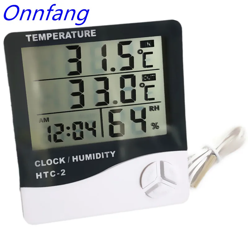 HTC-2 Indoor Room Digital Thermometer Hygrometer Electronic Humidity Temperature Meter Clock with External Outdoor Probe Sensor
HTC-2 Indoor Room Digital Thermometer Hygrometer Electronic Humidity Temperature Meter Clock with External Outdoor Probe Sensor