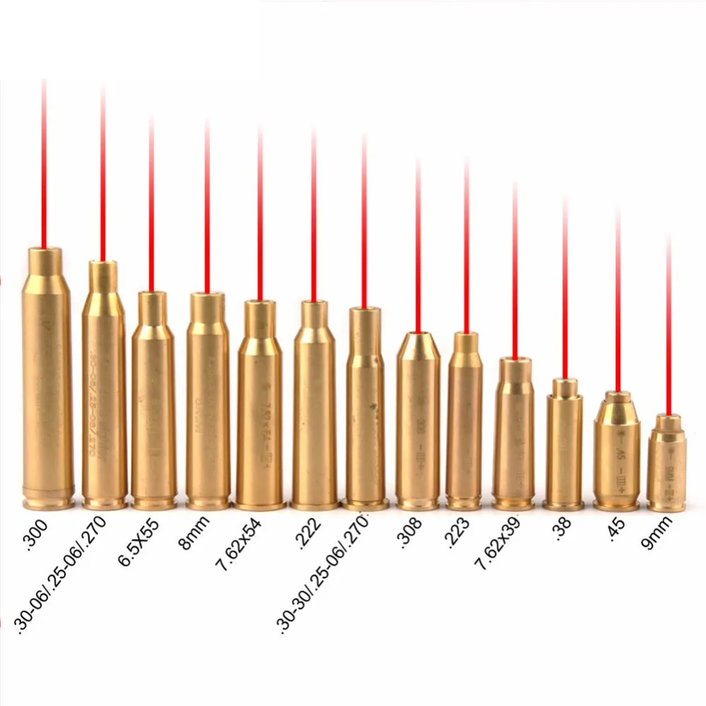 Red Dot Laser Brass Boresight CAL Cartridge Bore Sighter Scope Hunting 9mm .308 .223 6.5x55 .38 7.62x39 7.62x54 .300 7x57R B4
Red Dot Laser Brass Boresight CAL Cartridge Bore Sighter Scope Hunting 9mm .308 .223 6.5x55 .38 7.62x39 7.62x54 .300 7x57R B4