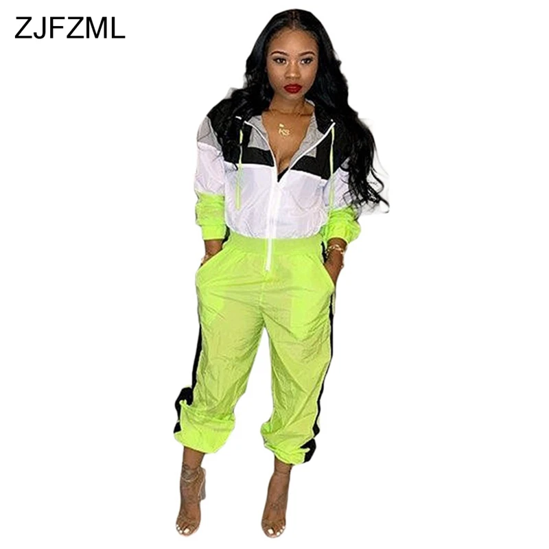 Contrast Color Partchwork Jumpsuits For Women 2019 Casual Long Sleeve Hooded One Piece Overall Streetwear Zip Full Length Romper
Contrast Color Partchwork Jumpsuits For Women 2019 Casual Long Sleeve Hooded One Piece Overall Streetwear Zip Full Length Romper