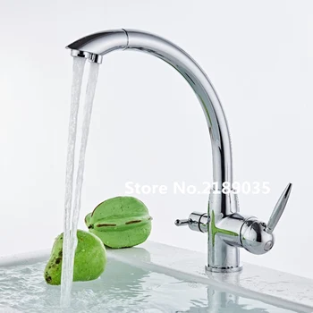 The Kitchen Mixer Cold and Hot Kitchen Tap Single Handle Hole Water Tap Kitchen Faucet,the copper body Chrome Finish two outlet
The Kitchen Mixer Cold and Hot Kitchen Tap Single Handle Hole Water Tap Kitchen Faucet,the copper body Chrome Finish two outlet