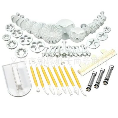46 pcs cake design fondant flower molds herramientas reposteria pastry tools sets DIY cakes home kitchen
46 pcs cake design fondant flower molds herramientas reposteria pastry tools sets DIY cakes home kitchen