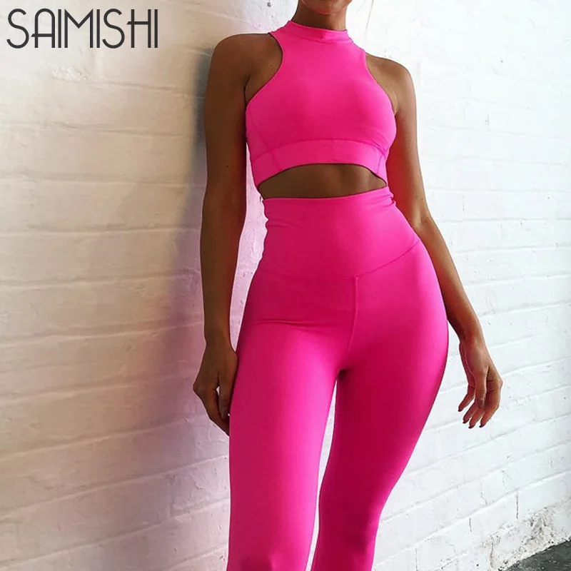 Saimish Summer Neon Green Tracksuit Two Piece Outfits 2019 Streetwear Sleeveless Fitted Short Tank Tops and Pants Women Sets
Saimish Summer Neon Green Tracksuit Two Piece Outfits 2019 Streetwear Sleeveless Fitted Short Tank Tops and Pants Women Sets