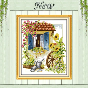 Flower car,Counted Printed on canvas DMC 11CT 14CT Cross Stitch kit,needlework Set embroider,Flowers house Series DIY Home Decor
Flower car,Counted Printed on canvas DMC 11CT 14CT Cross Stitch kit,needlework Set embroider,Flowers house Series DIY Home Decor