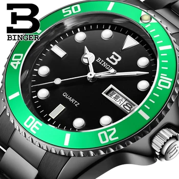 Genuine Luxury BINGER Brand Men watch full steel double calendar waterproof luminous quartz male fashion free shipping
Genuine Luxury BINGER Brand Men watch full steel double calendar waterproof luminous quartz male fashion free shipping